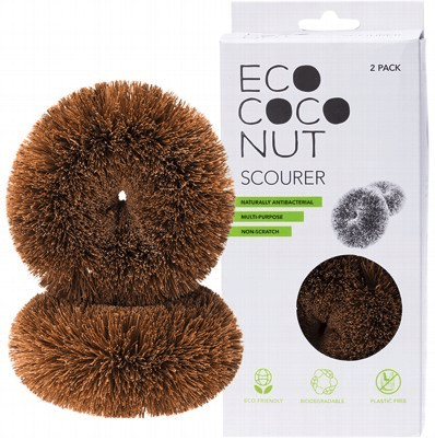 ecococonut scourer 2 pack