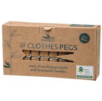 Go Bamboo Clothes Pegs (20 pack)