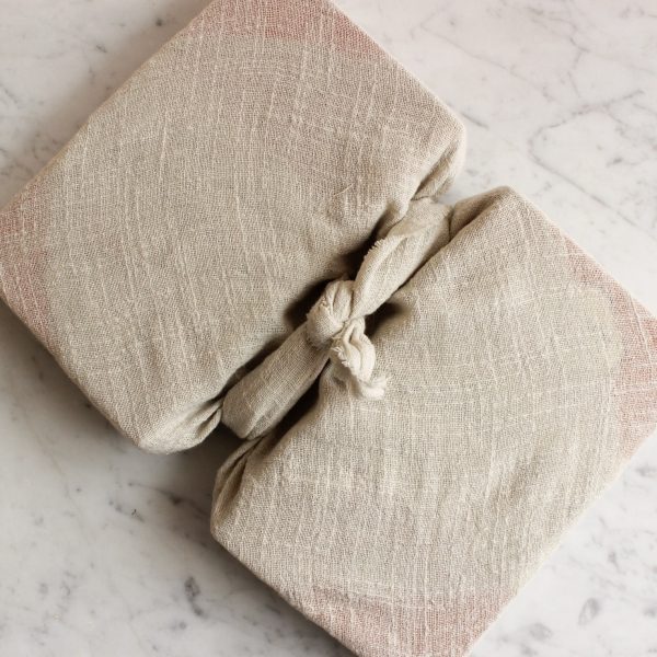 Reusable Sand Linen Gift Wrap: